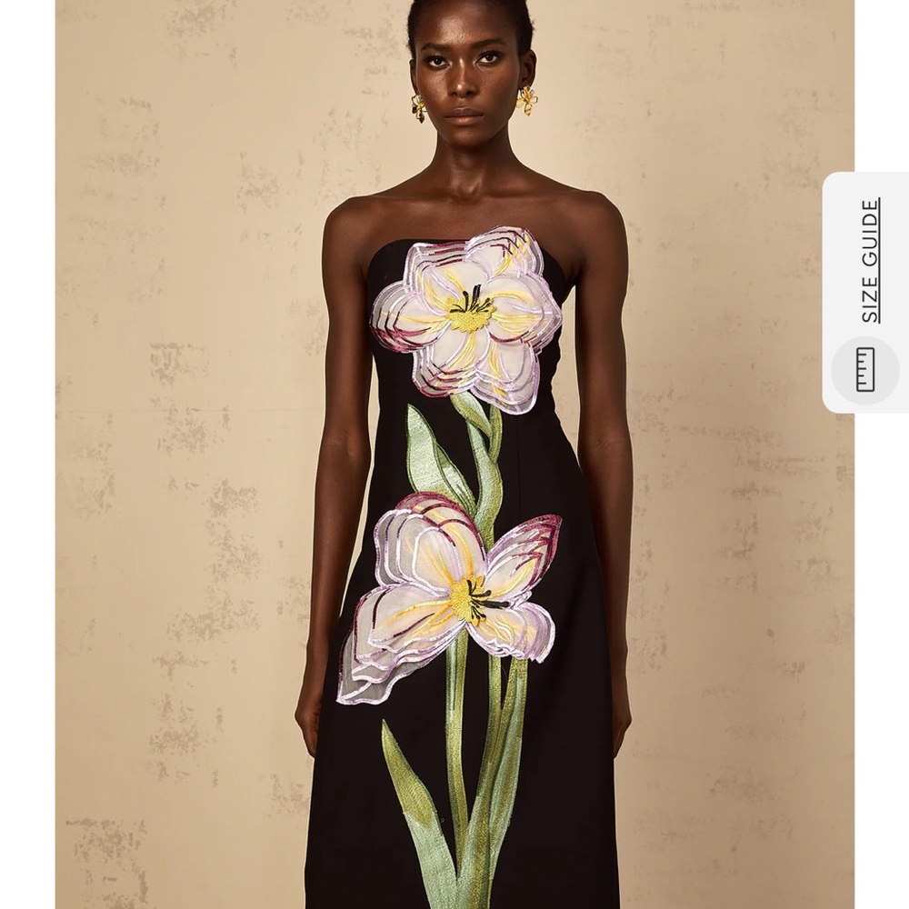 Miss Rosier Irene Sequin Embroidered Midi Dress - Picture 5 of 6